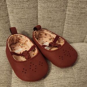 Cute Maroon Baby Shoes